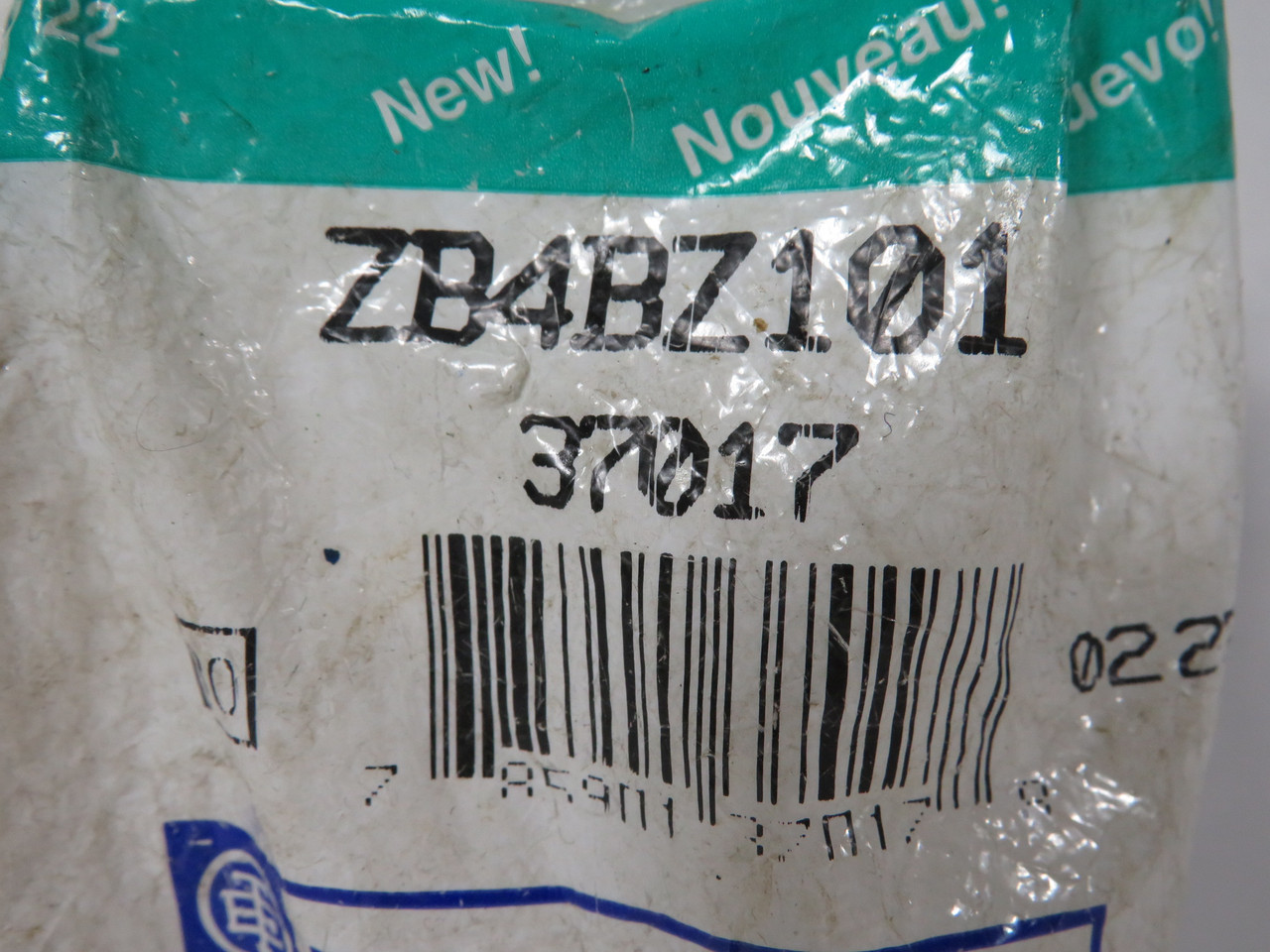 Telemecanique ZB4BZ101 Single Contact Block w/ Fixing Collar 1NO 600V 10A NWB