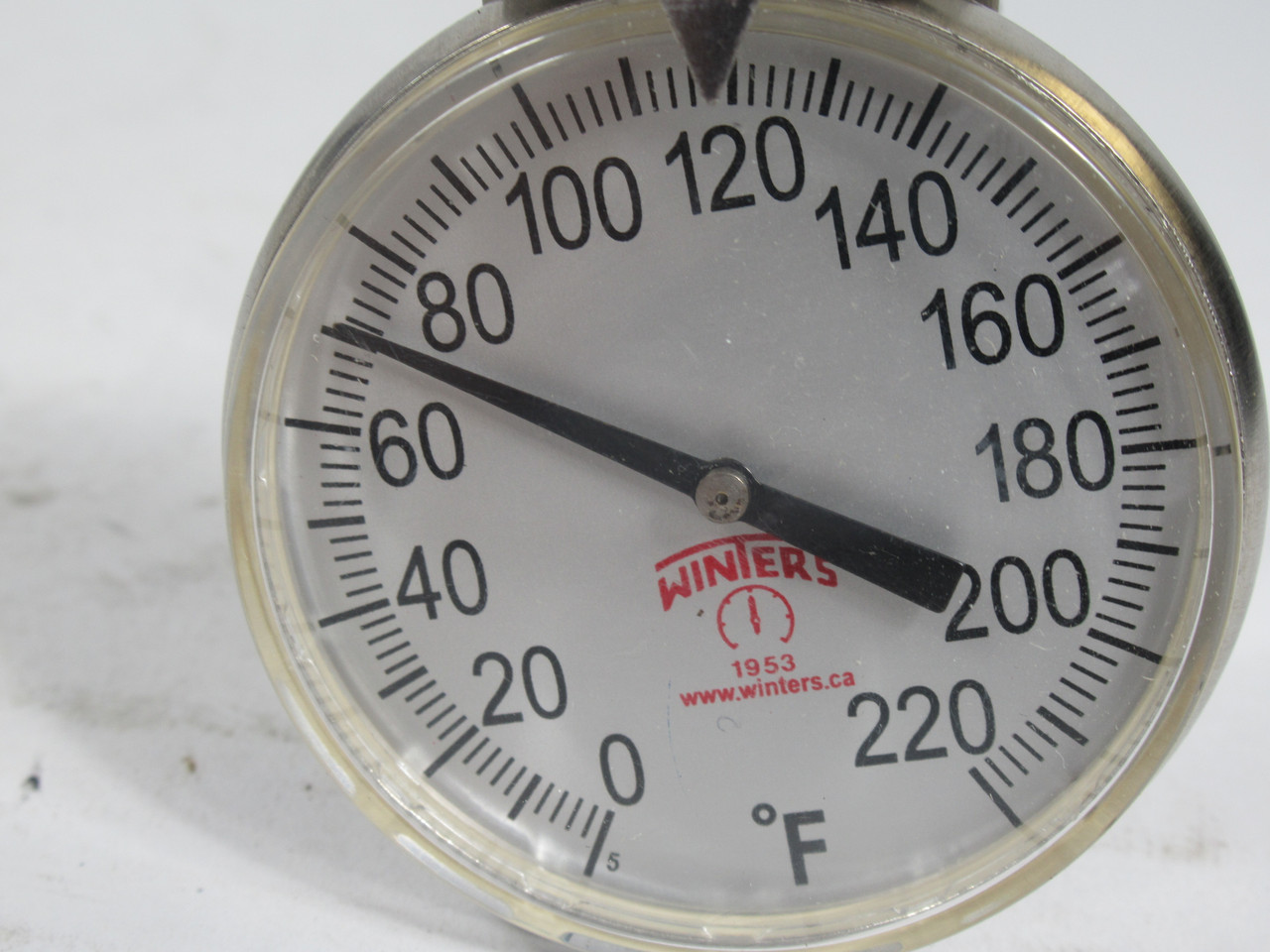 Winters 20080B17 Bimetal Thermometer 0/220F 2" Dial 8" Stem *BOX DMG* NEW