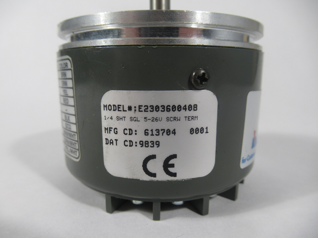 Danaher Dynapar E2303600408 Rotary Encoder 1/4 SHT SGL 5-26V Screw Terminal USED