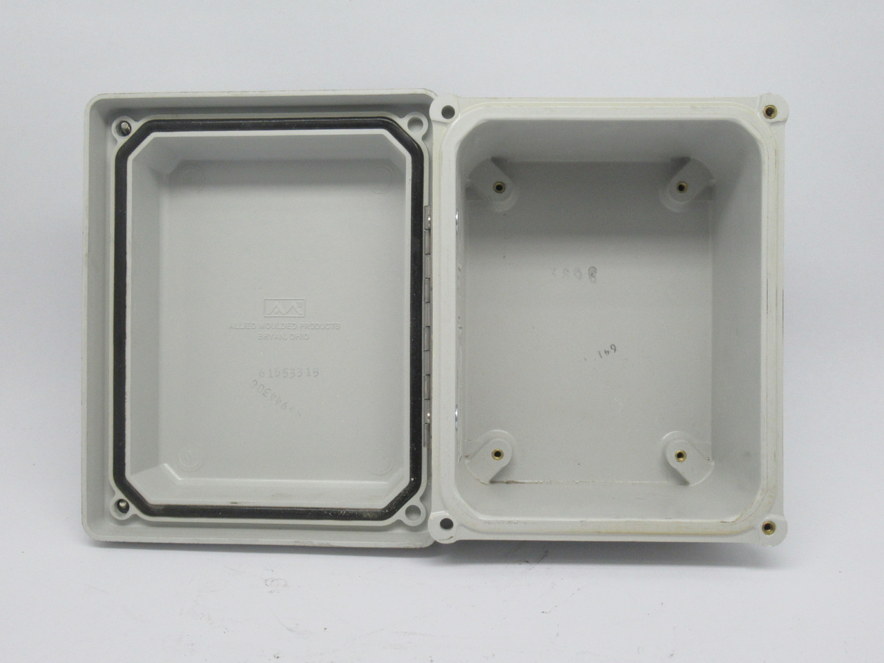 Allied Moulded Products AM864RH Wall Mount Enclosure 8x6x4" SHELF WEAR NOP