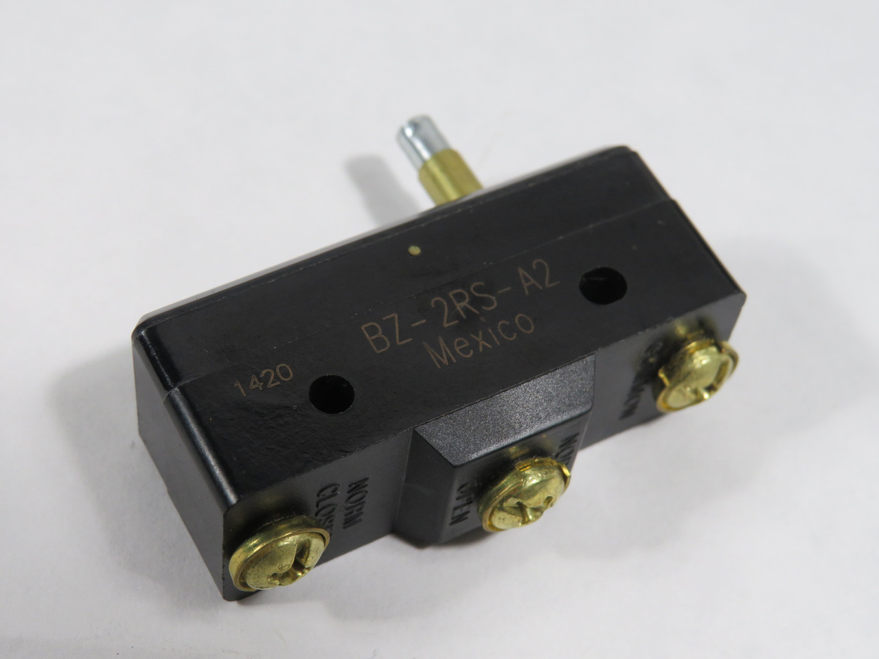 Microswitch BZ-2RS-A2 Plunger Limit Switch 15A@125/250/480V 1/8HP@125V NOP