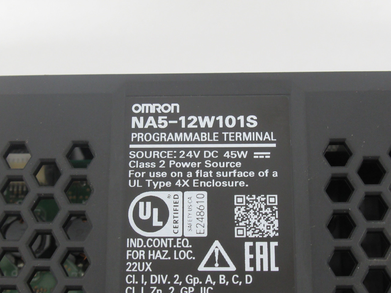 Omron NA5-12W101S Programmable Terminal 15.4" Wide Screen 24VDC 45W NOP