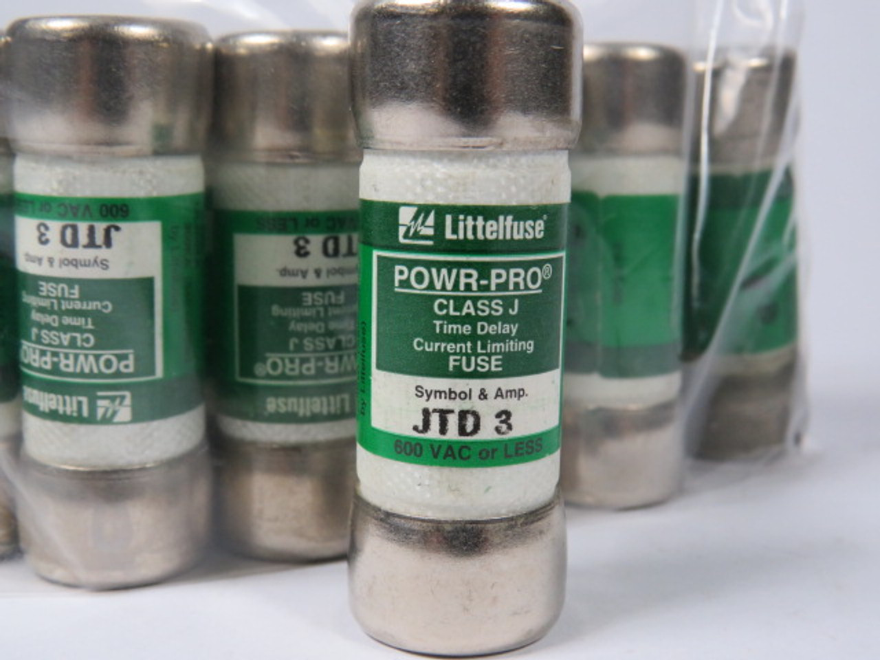 Littelfuse JTD-3 Time Delay Fuse 3A 600V Lot of 10 USED