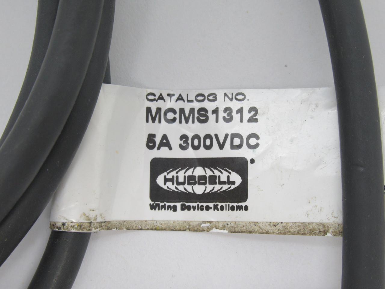 Hubbell MCMS1312 Female Straight Plug Cable 3-Pole 2m *Cut to 1.5m* USED