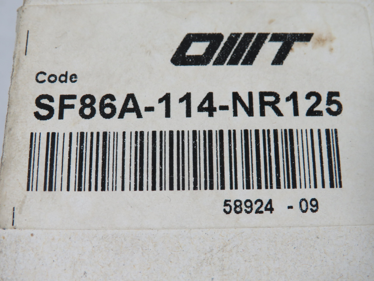 OMT SF86A-114-NR125 Suction Strainer Element 62L/min 125 micron 1-1/4" NPT NEW