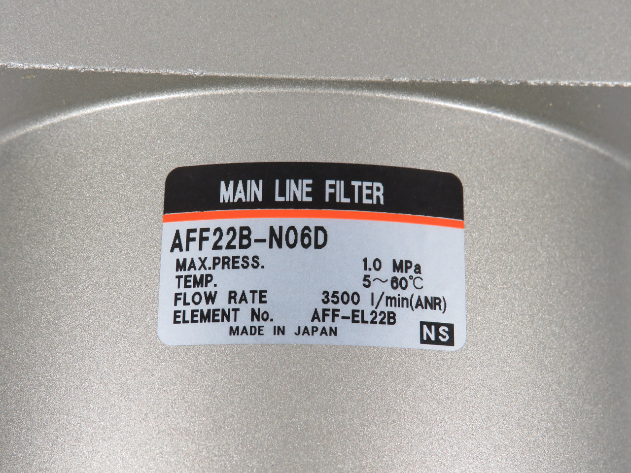 SMC AFF22B-N06D Main Line Filter 3500L/min 3/4" NPT 1.0MPa NOP