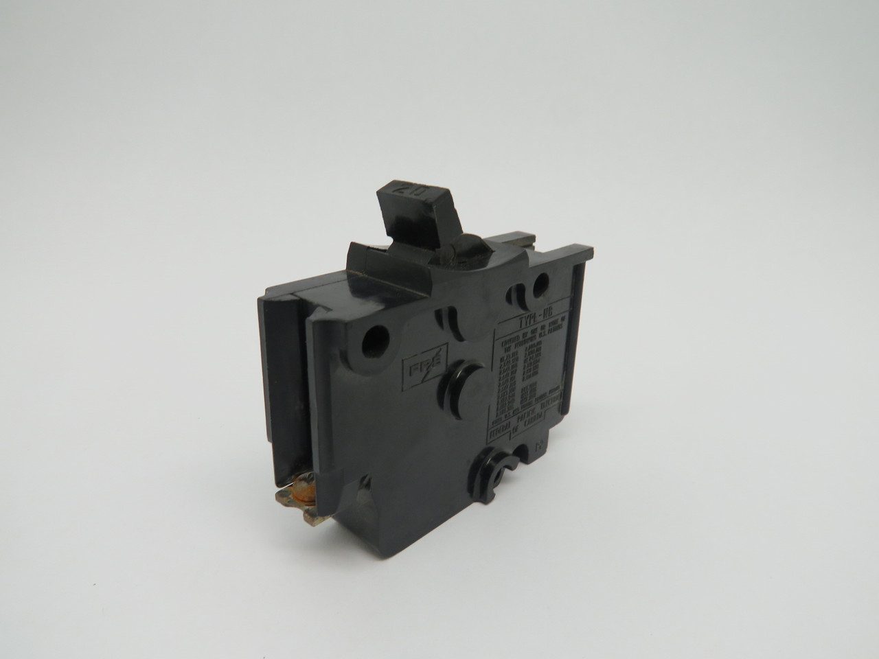 Federal Pioneer NB20 Bolt-On Circuit Breaker 20A 1P Black USED