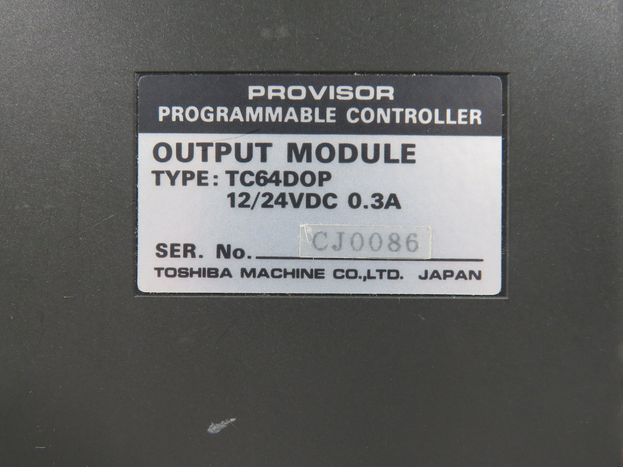 Toshiba Machine TC64DOP Output Module 12/24VDC 0.3A SHELF WEAR NEW