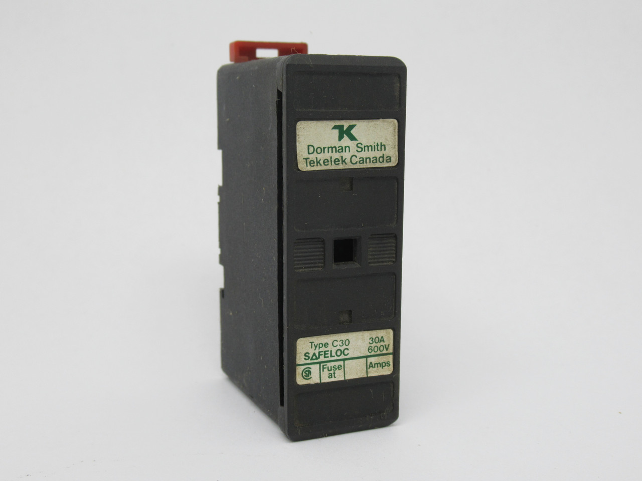 Dorman Smith C30 Safeloc Fuse Holder 30A 600V 1-Pole USED