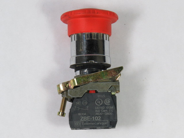 Telemecanique XB4BS8442 Push Button 40mm 1NC Red Turn-to-Release USED