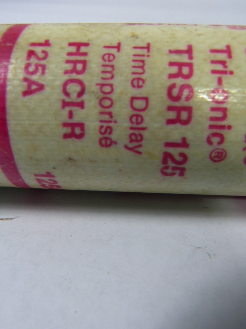 Gould Shawmut TRSR125 Time Delay Fuse 125A 600V USED