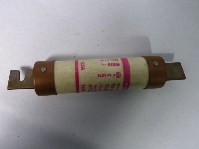 Gould Shawmut TRSR125 Time Delay Fuse 125A 600V USED