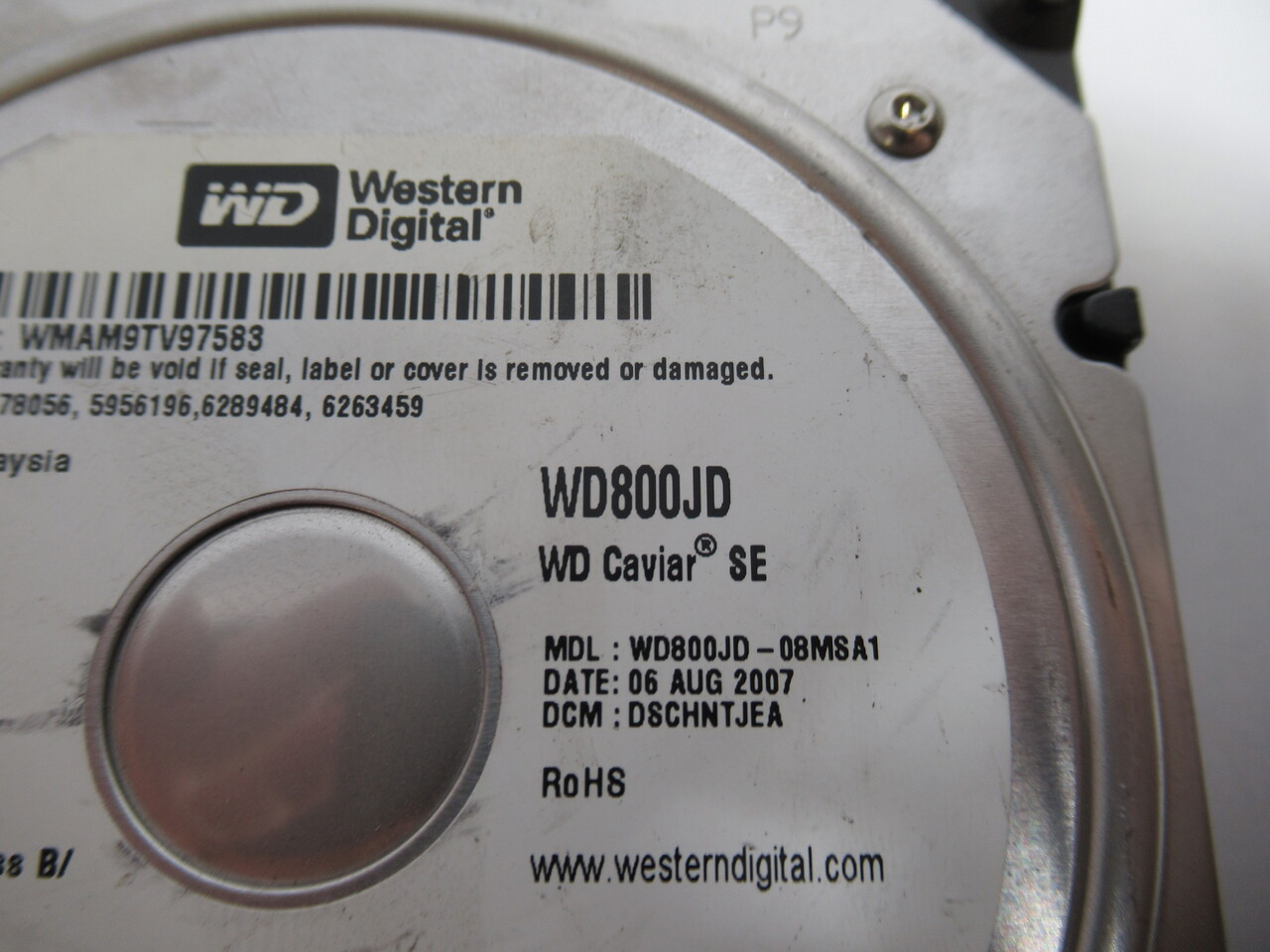 Western Digital WD800JD Hard Drive 80GB 7200RPM ATA-300 USED