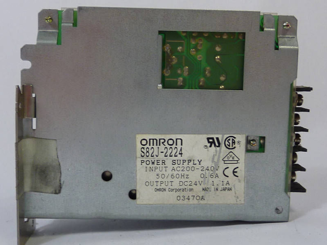 Omron Power Supply 24VDC 1.1A S82J-2224 USED