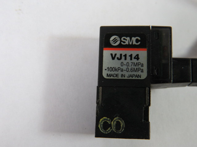 SMC VJ114 Solenoid Valve Coil 24VDC 0-7MPa USED - Industrial Automation ...