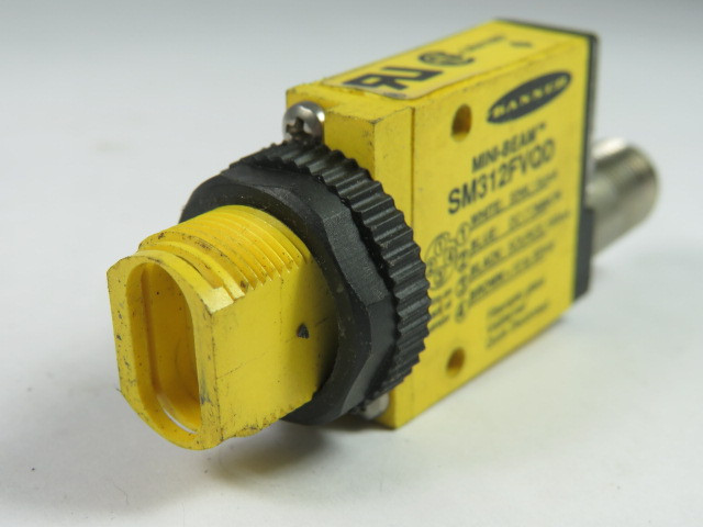 Banner SM312FVQD Mini Beam Fiber Optic Sensor USED