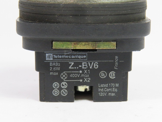 Telemecanique XB3BV644 Pilot Light 400V 2.6W Red Lens USED