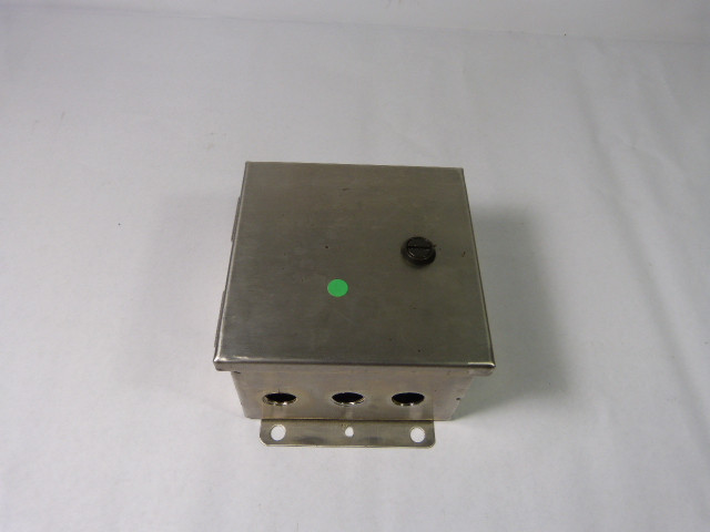 BEL S060604SS Solid Cover Hinged Enclosure 1/4 Turn USED