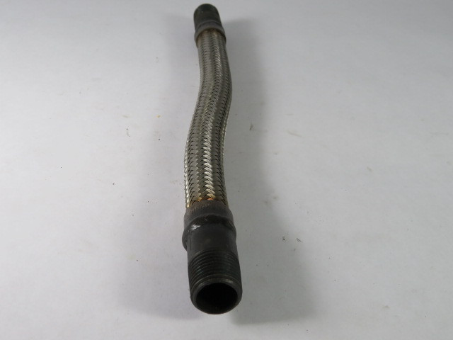 Generic SSTT0050 Flexible Braided Hose 1/2" NPT 12" L USED