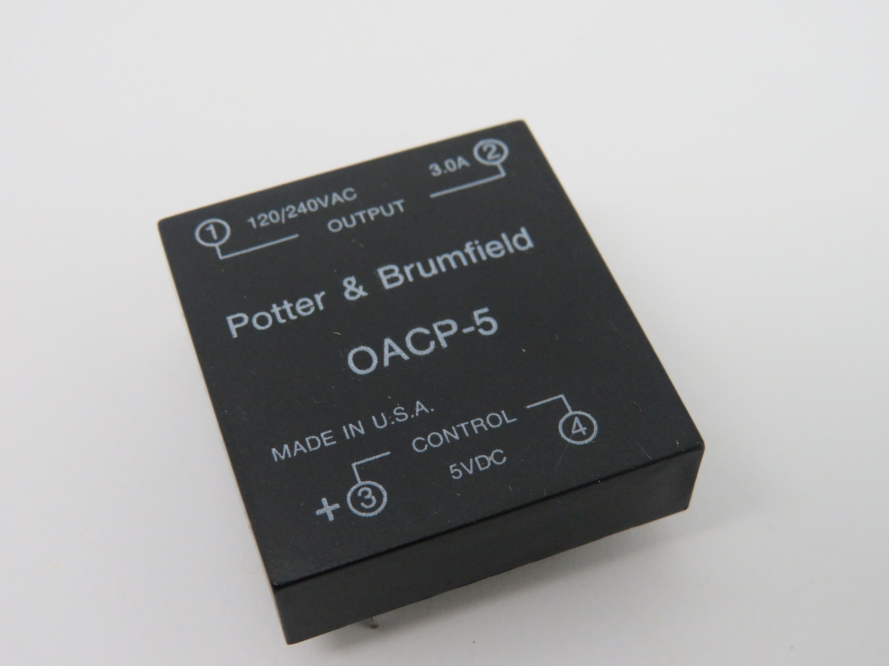Potter & Brumfield OACP-5 Relay Board 3.0A 120/240VAC 5VDC NOP