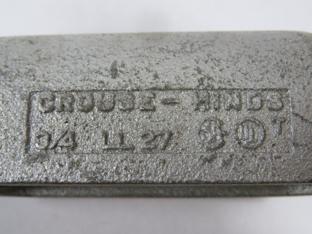 Crouse-Hinds LL27 Conduit Body L-Shape 3/4" NPT W/O Cover USED
