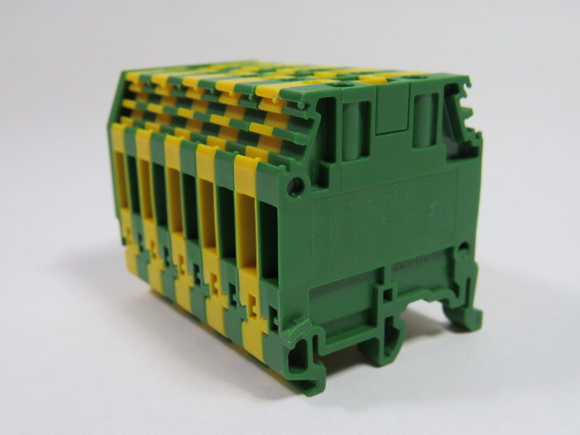 Entrelec MB4/6-P10 Ground Distribution Terminal Block GREEN/YELLOW ! NEW !