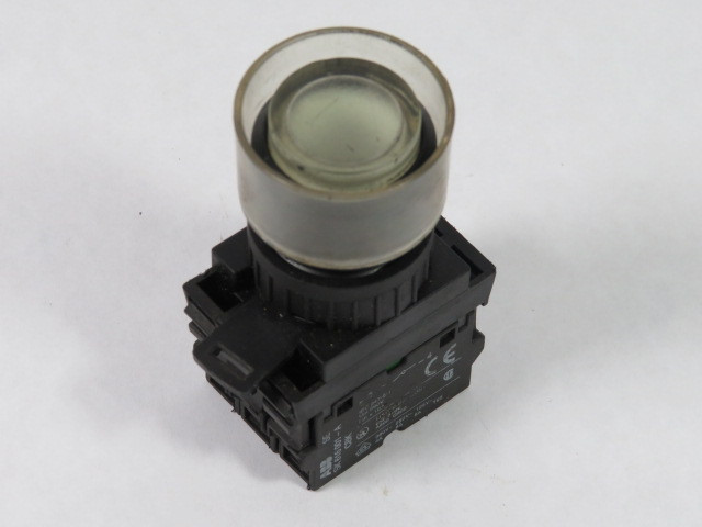 ABB MP3-42C20L2 Push Button 240V 2NO Clear Extended w/Guard USED