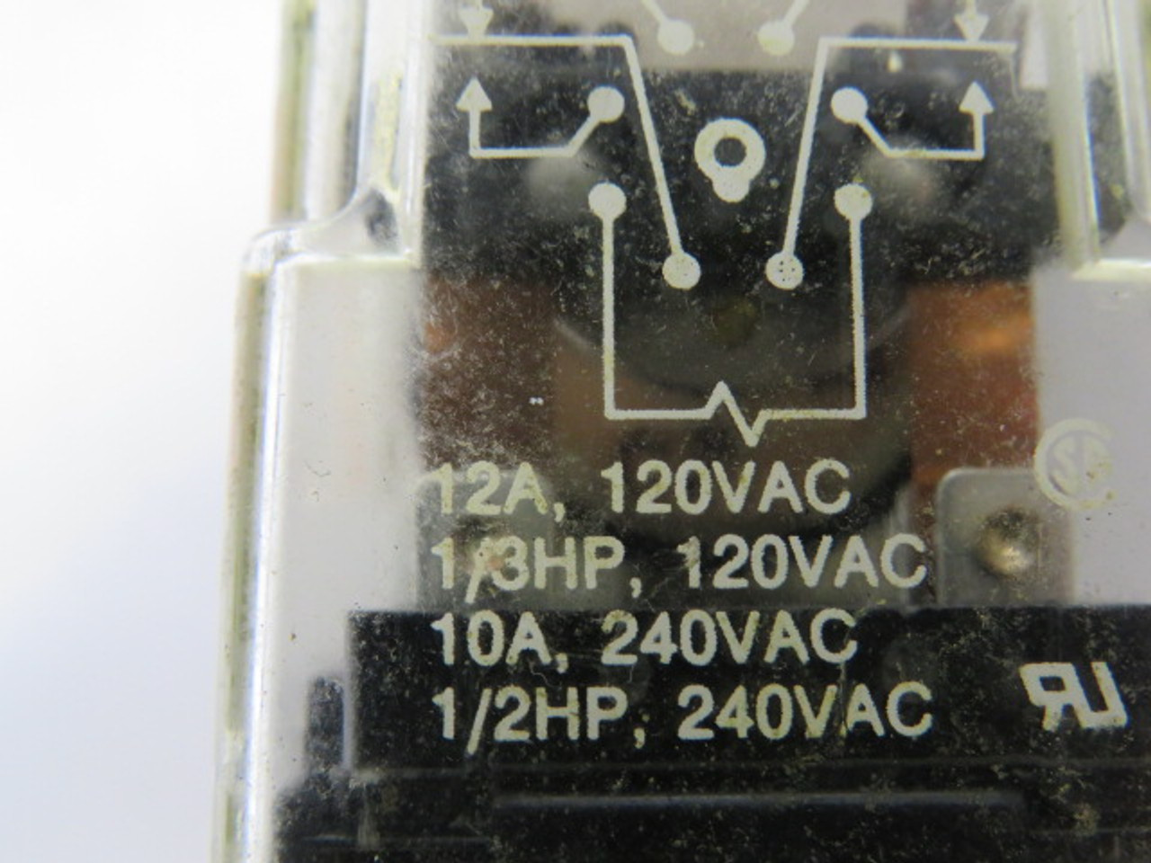 Potter & Brumfield KRPA-11DG-24 Relay 24VDC 12A/120VAC 10A/240VAC USED
