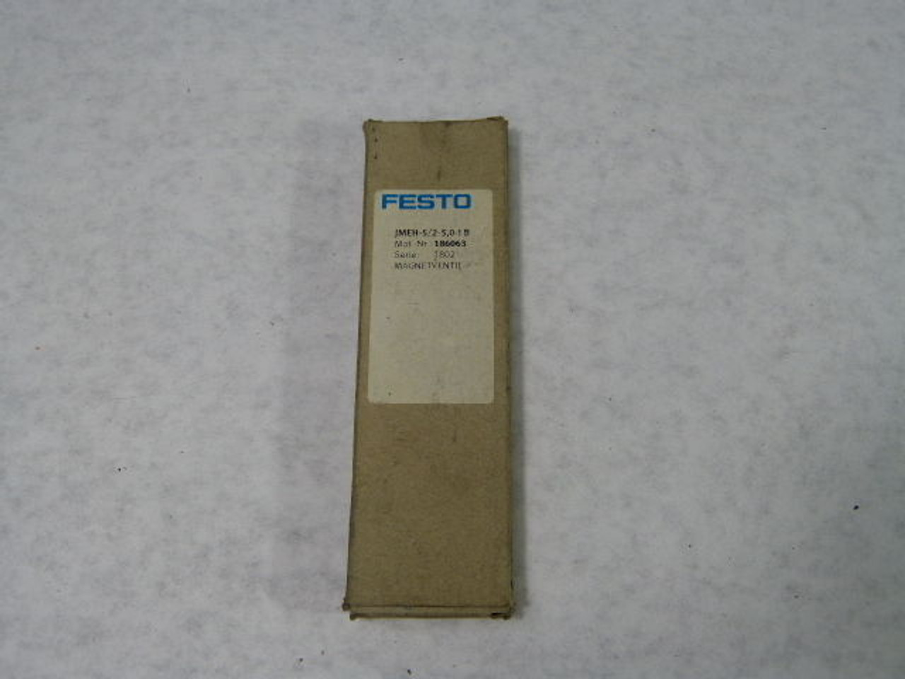Festo 186063 JMEH-5/2-5.0-IB Solenoid Valve 24VDC ! NEW !
