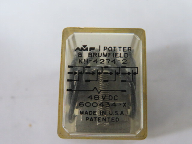 Potter & Brumfield KH-4274-2 Relay 48VDC 14-Pins USED