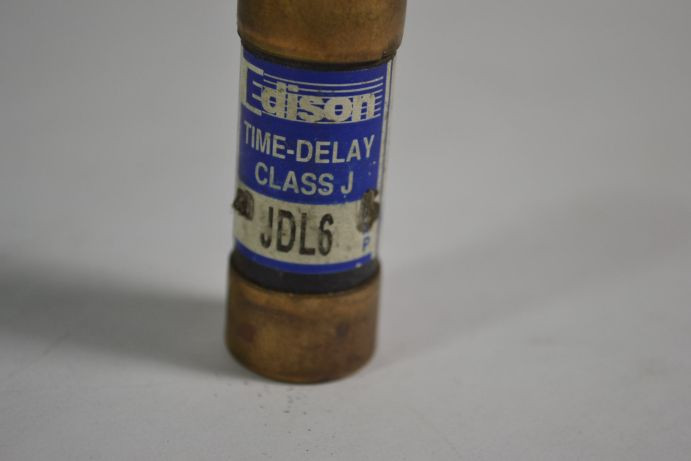 Edison JDL6 Time Delay Fuse 6A 600V USED