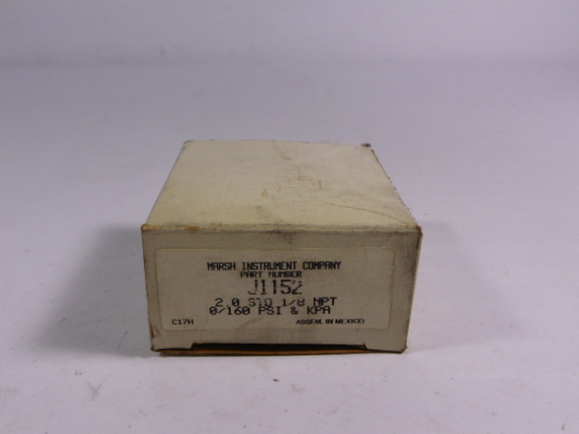 Marsh Instruments J1152 General Service Gauge ! NEW !