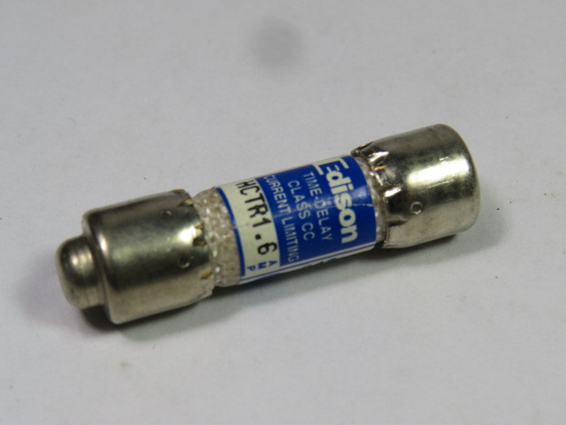 Edison HCTR1.6 Time Delay Fuse 1.6A 600V USED