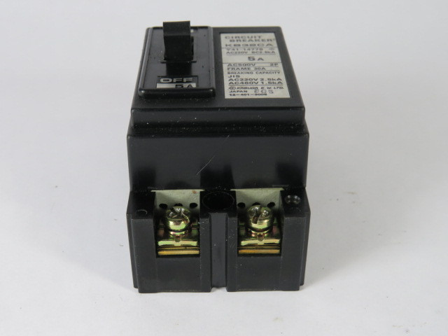 Jis KB32CA Circuit Breaker 5A 220V 2P USED