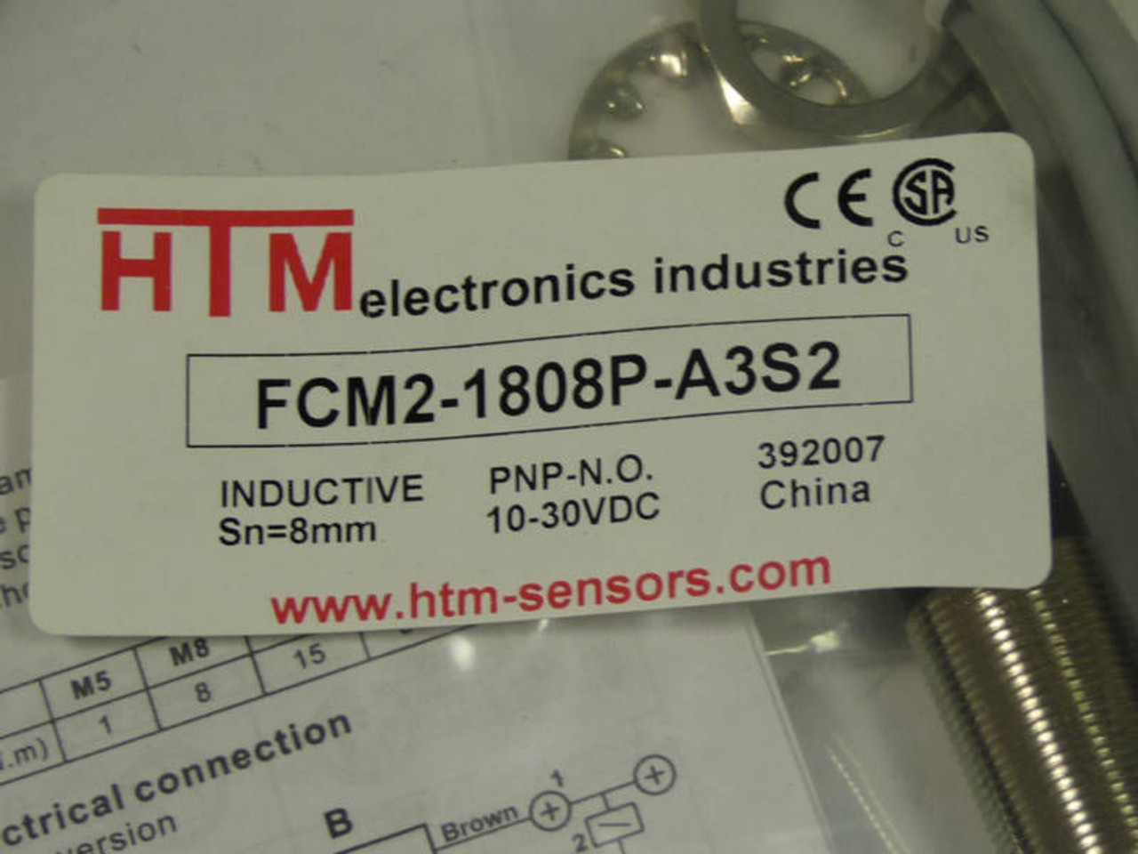 HTM Proximity Sensor FCM2-1808P-A3S2 ! NIB !