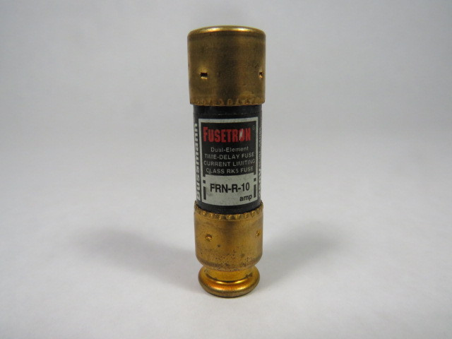 Fusetron FRN-R-10 Time Delay Fuse 10A 250Vac USED