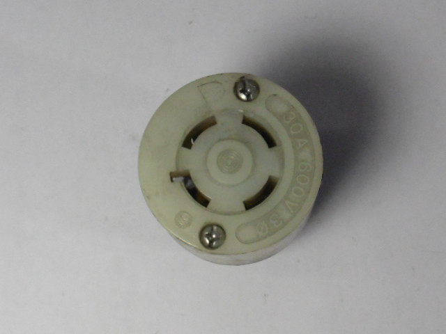 Hubbell HBL2743CN Twist-Lock Receptacle Body 30A 600VAC 3P 4W USED