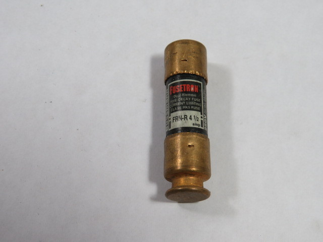 Fusetron FRN-R-4-1/2 Dual Element Time Delay Fuse 4-1/2A 250V USED