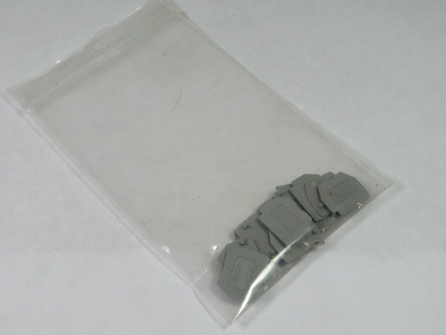 Phoenix Contact D-MT-1.5 Terminal Block End Plate Lot of 15 GREY USED