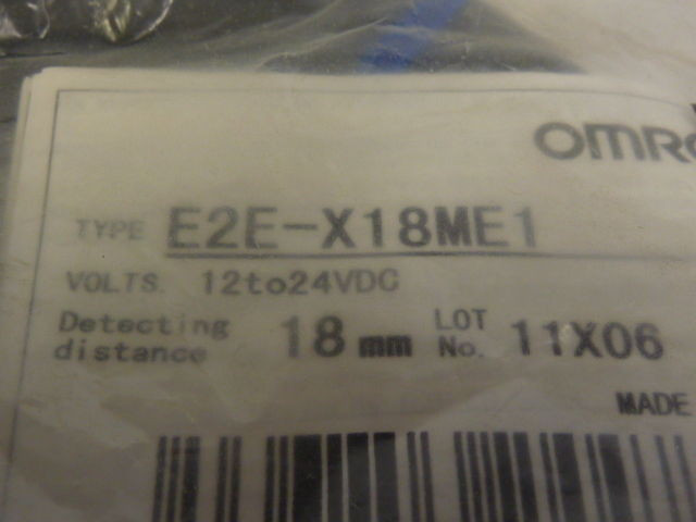 Omron E2E-X10Y1 Proximity Sensor USED