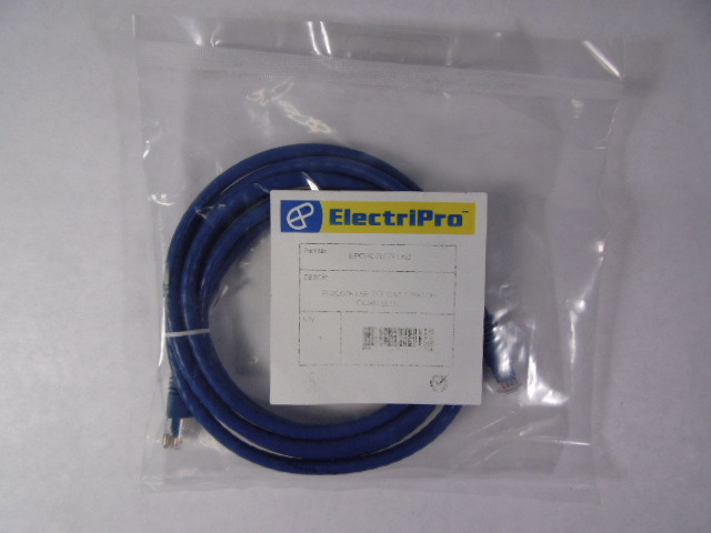 ElectriPro EPOPC8L07FL6B Cat 6 Patch Cord 7ft SHELF WEAR NWB