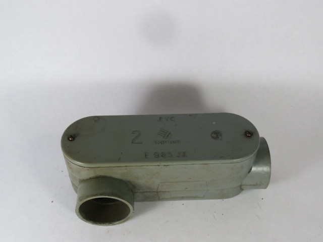 Carlon E985J Conduit Body Type LR 2-1/2" NPT 2-Hole USED
