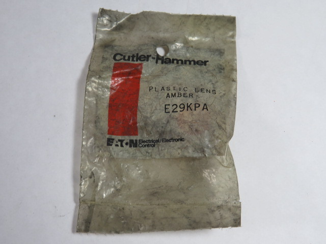 Cutler-Hammer E29KPA Indicator Light Lens Cap Amber 16mm ! NWB !