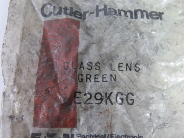Cutler-Hammer E29KGG Indicator Light Glass Lens Cap Green 17mm ! NWB !