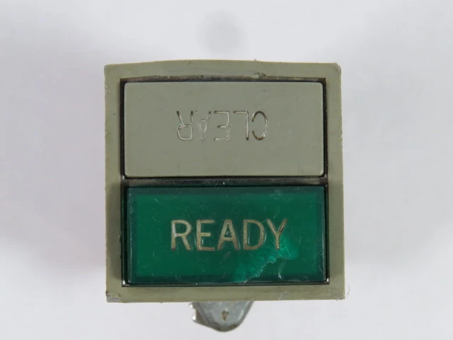 Cutler-Hammer E30DA Push Button Illuminated 120V Grey/Green USED