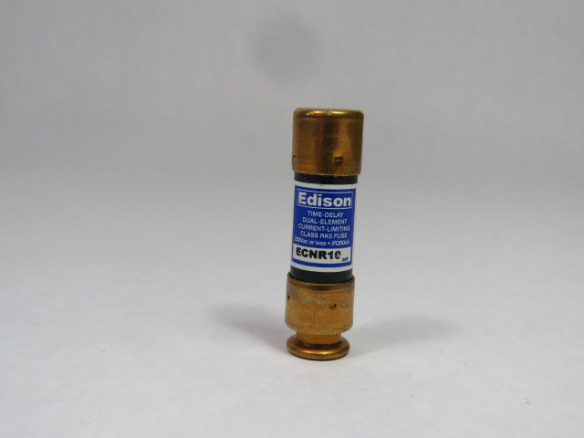 Edison ECNR10 Time Delay Dual Element Fuse 10A 250V USED