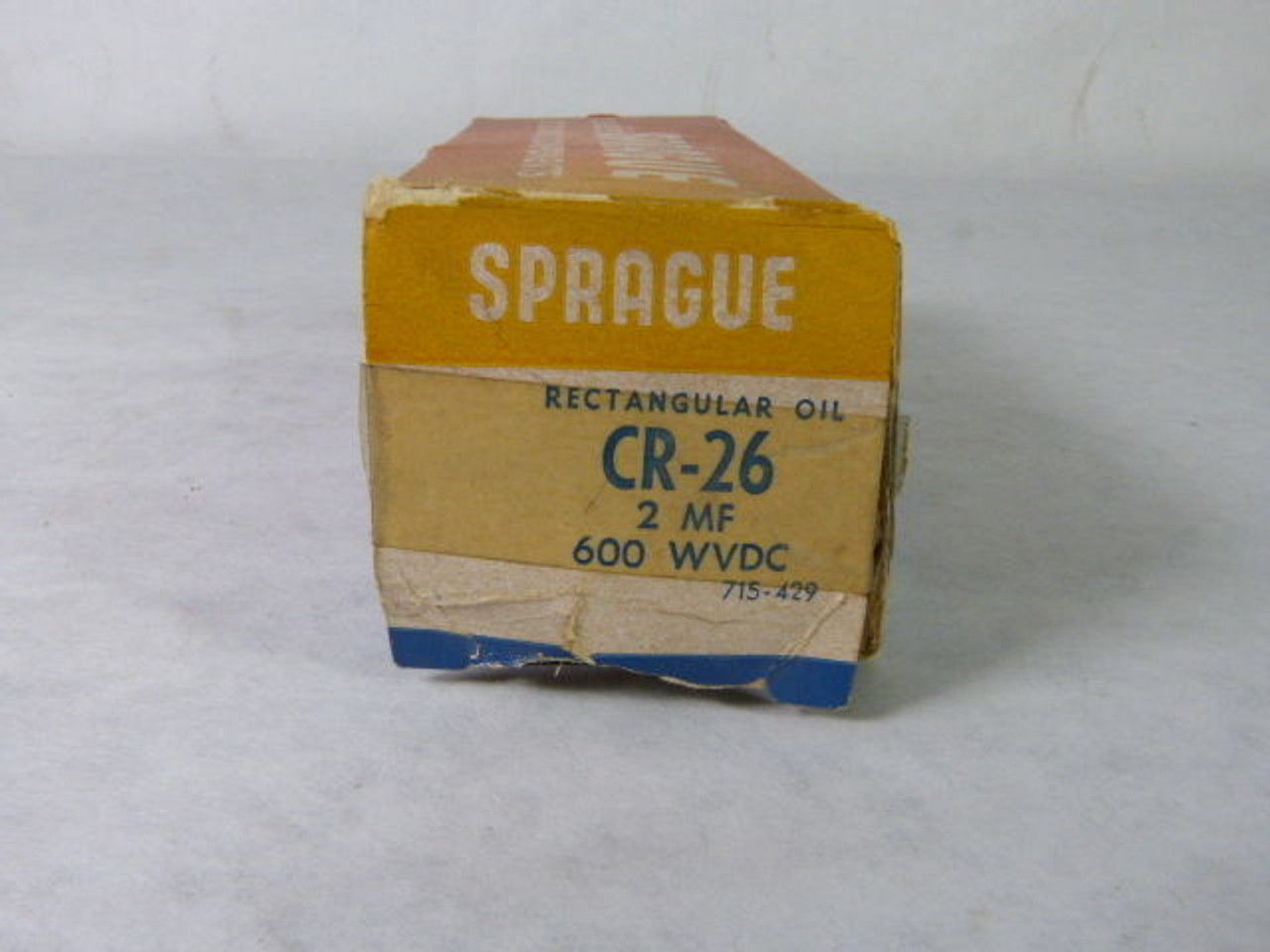 Sprague CR-26 Capacitor 2mf 600WVDC ! NEW !