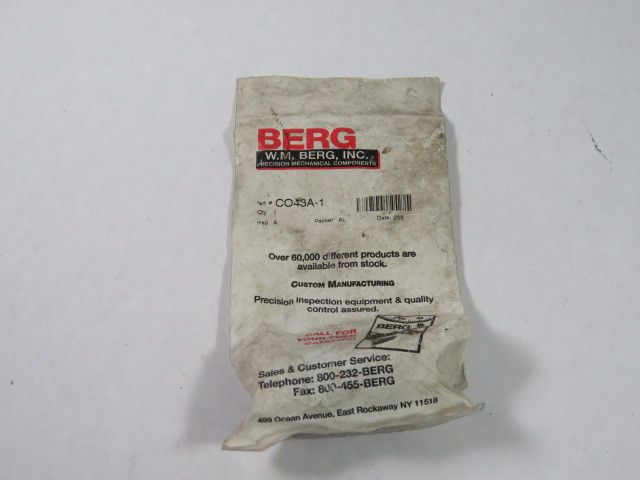 Berg CO43A-1 Six Beam Flexible Coupling 6.35mm Bore 25.4mm Diameter ! NWB !