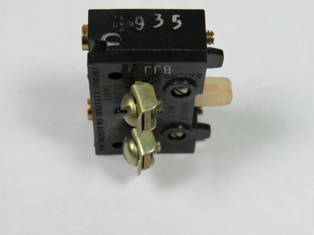 Furnas Electric Co BJJ Contact Block 1 NC 600V USED
