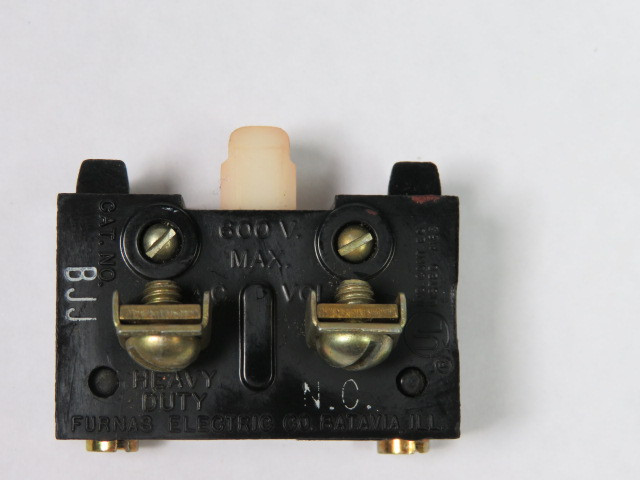 Furnas Electric Co BJJ Contact Block 1 NC 600V USED